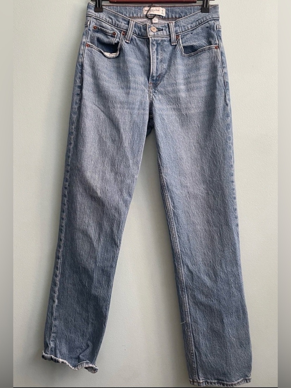 Abercrombie & Fitch Light Blue Straight Leg Jeans